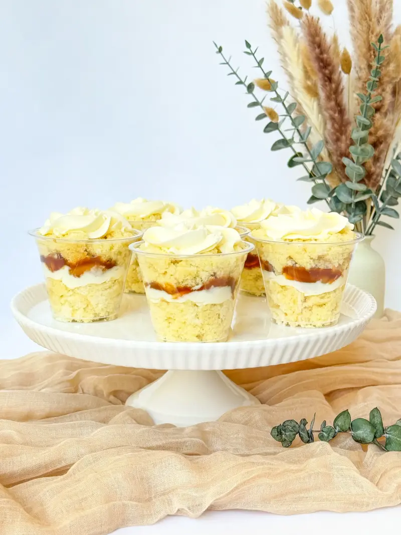 caramel banana trifles Active Image